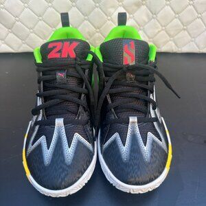 Puma Scoot Zeros 2K PUMA Black/Fluo Green 309841-01 Men Basketball Sneakers